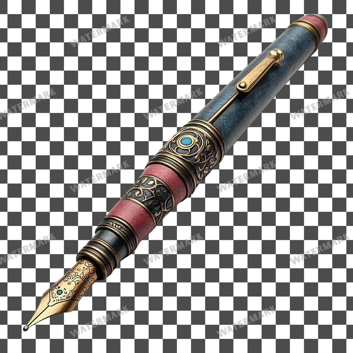 Writing Pen Vintage Style Clipart Pngs
