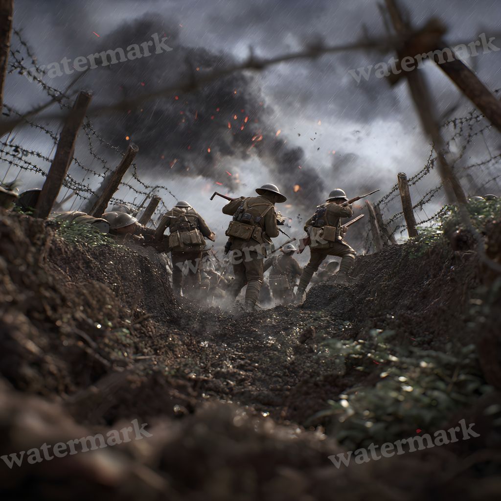 Ww Soldiercharging Backdrop Images