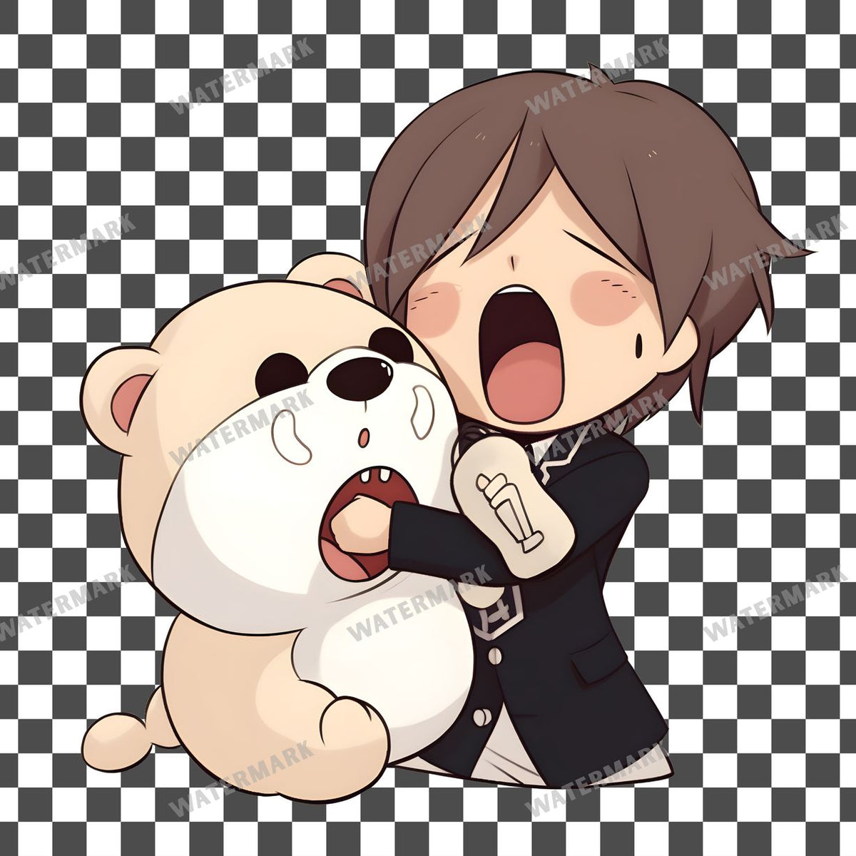 Yawning Character Clipart Pngs