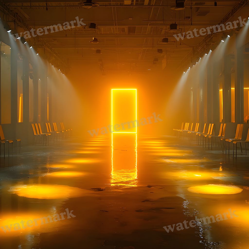 Yellow K Pop Stage Backdrop Images