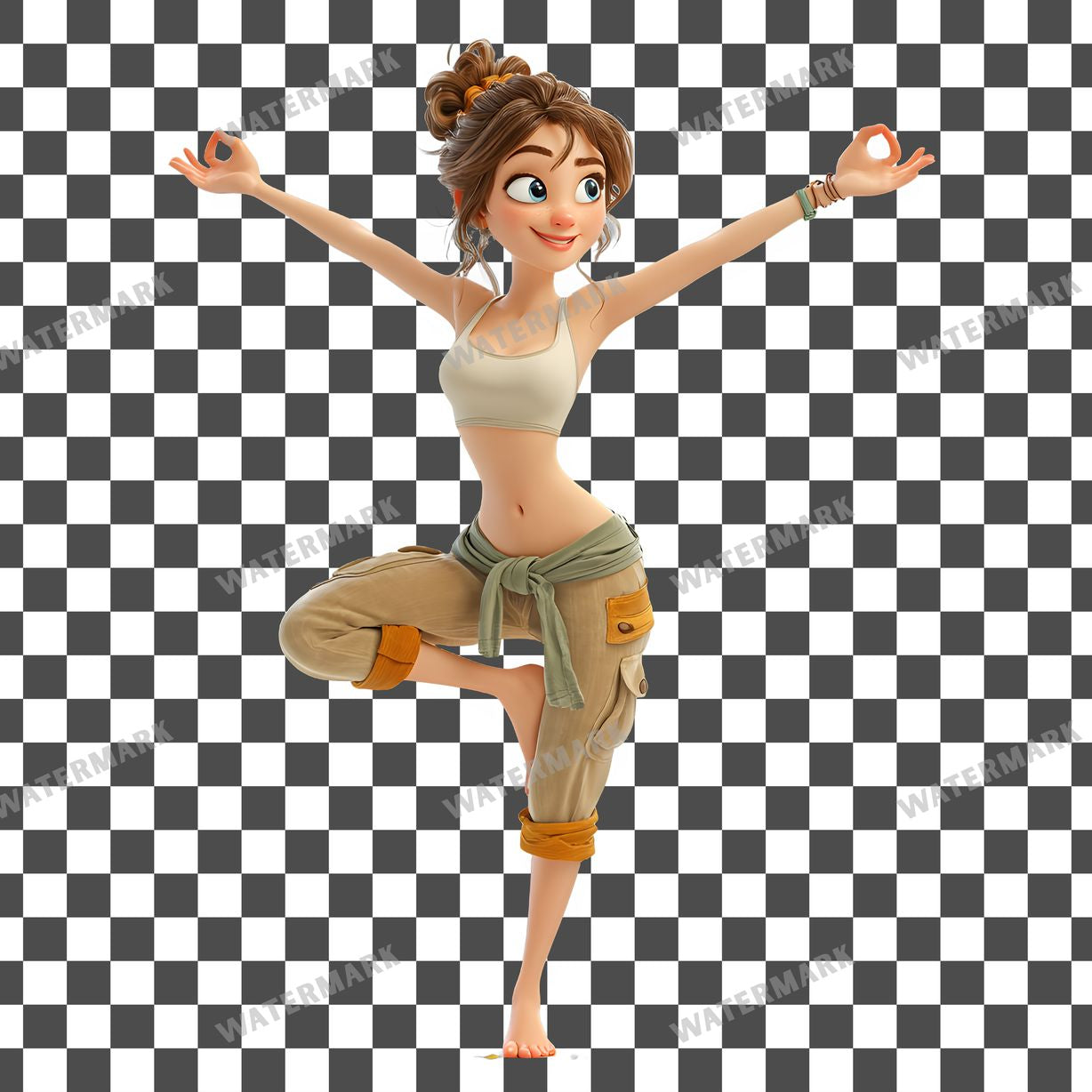 Yoga Woman Clipart Pngs