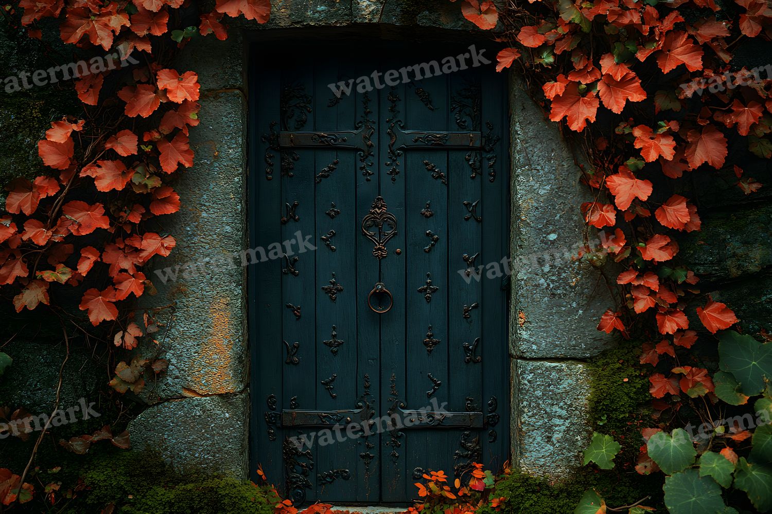 Aged Rustic Wood Door Backdrop Images