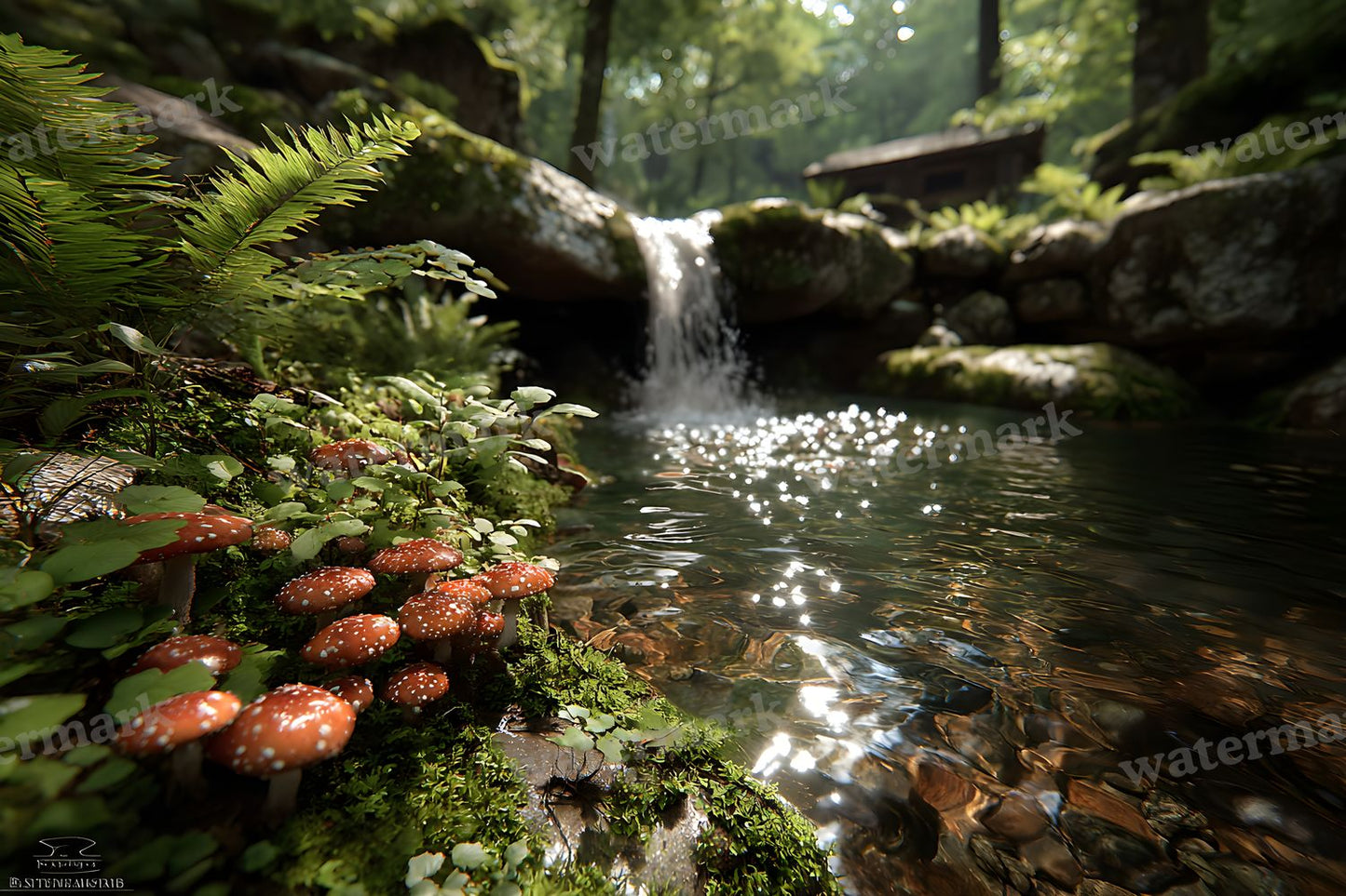 Alice Wonderland Magical Forest Backdrop Images