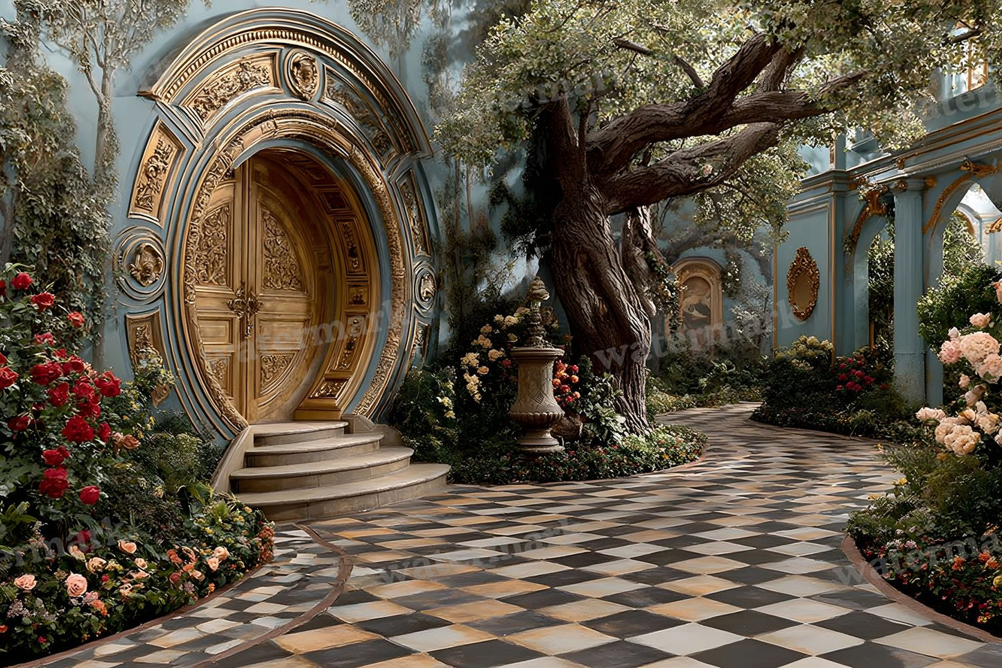 Alice Wonderland Rabbit Backdrop Images