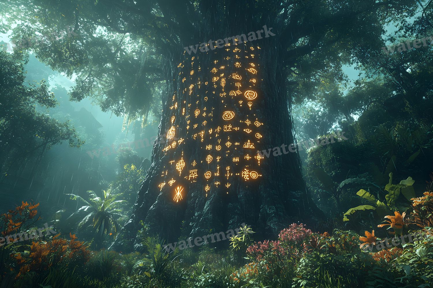 Amazonian Spirit Tree Backdrop Images