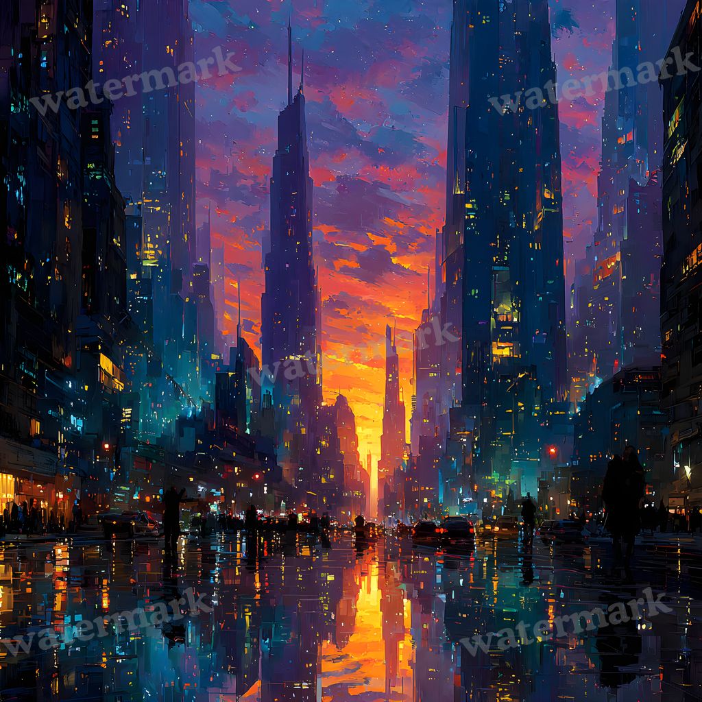 American Steampunk Cityscape Backdrop Images