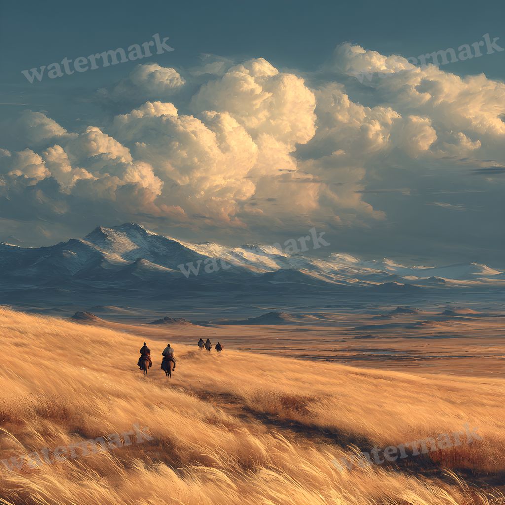 Ancient Mongolia Plains Backdrop Images