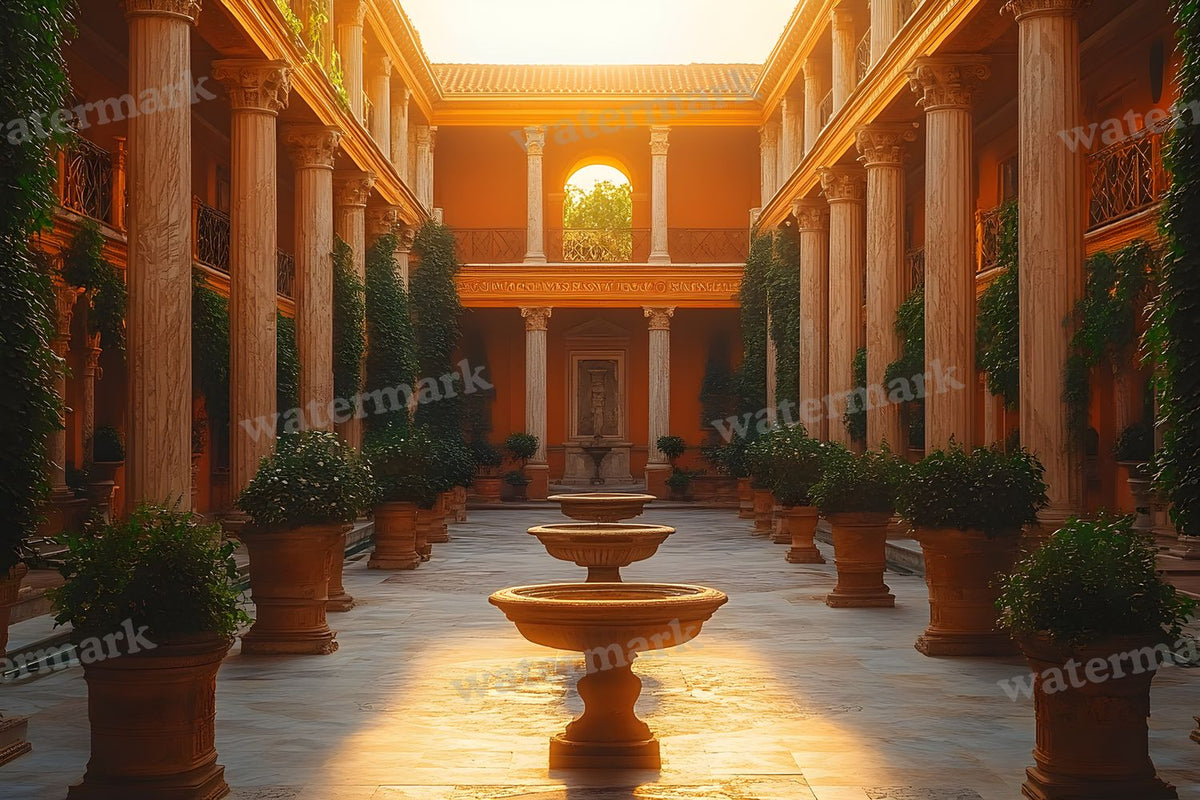 Ancient Roman Courtyard Backdrop Images