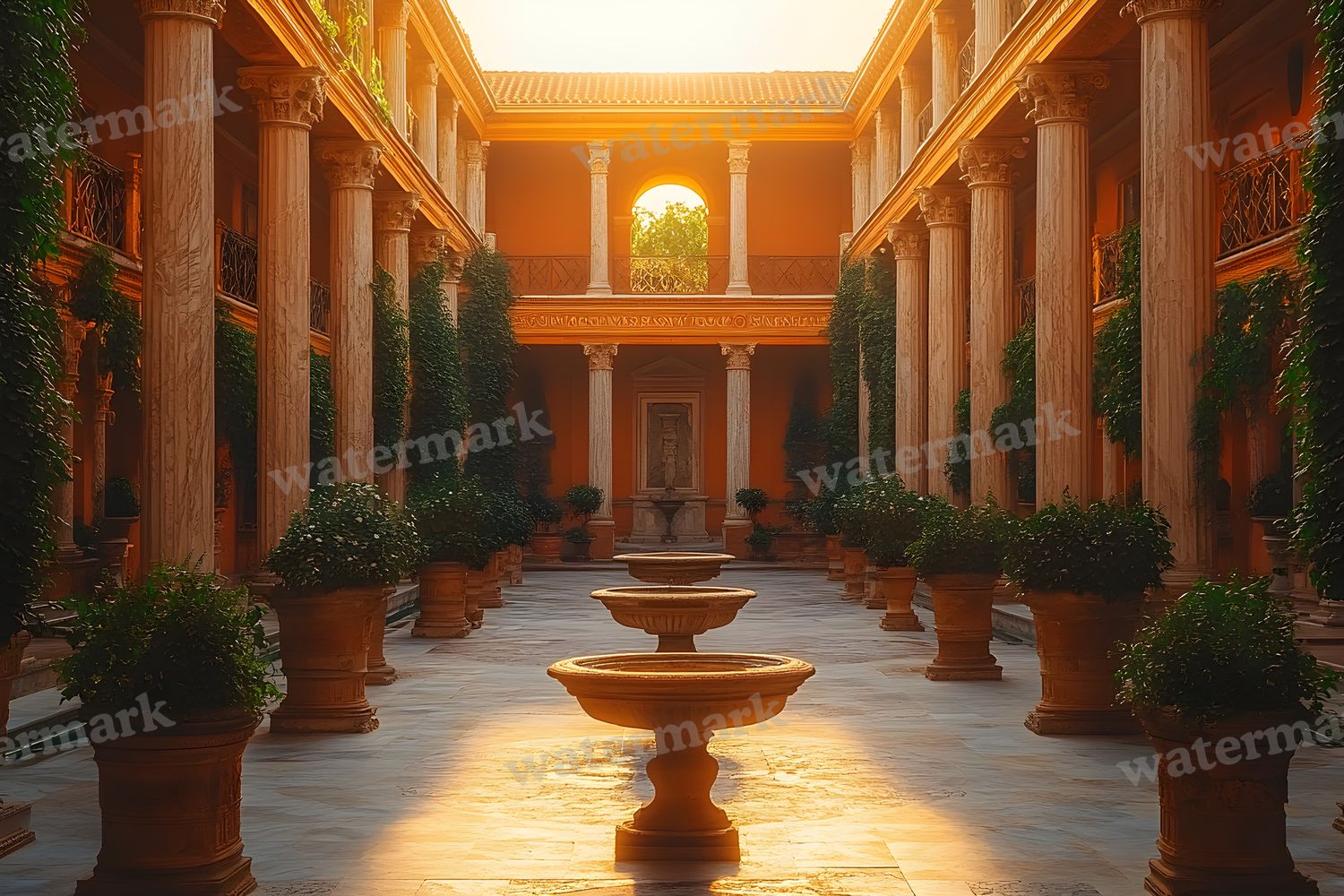 Ancient Roman Courtyard Backdrop Images