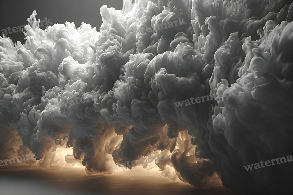 Black Smoke Texture digital photo backdrop for photo editing, preview 4