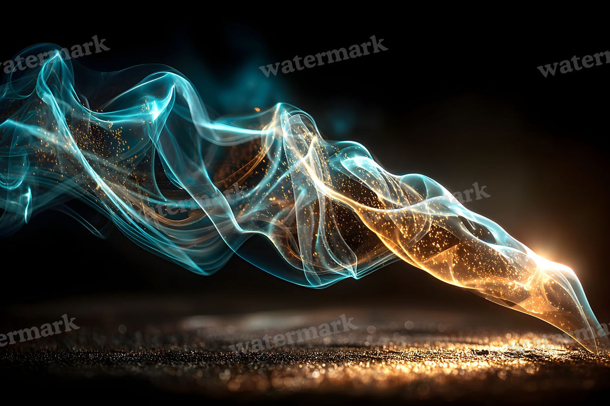 Black Smoke Texture digital photo backdrop for photo editing, preview 4