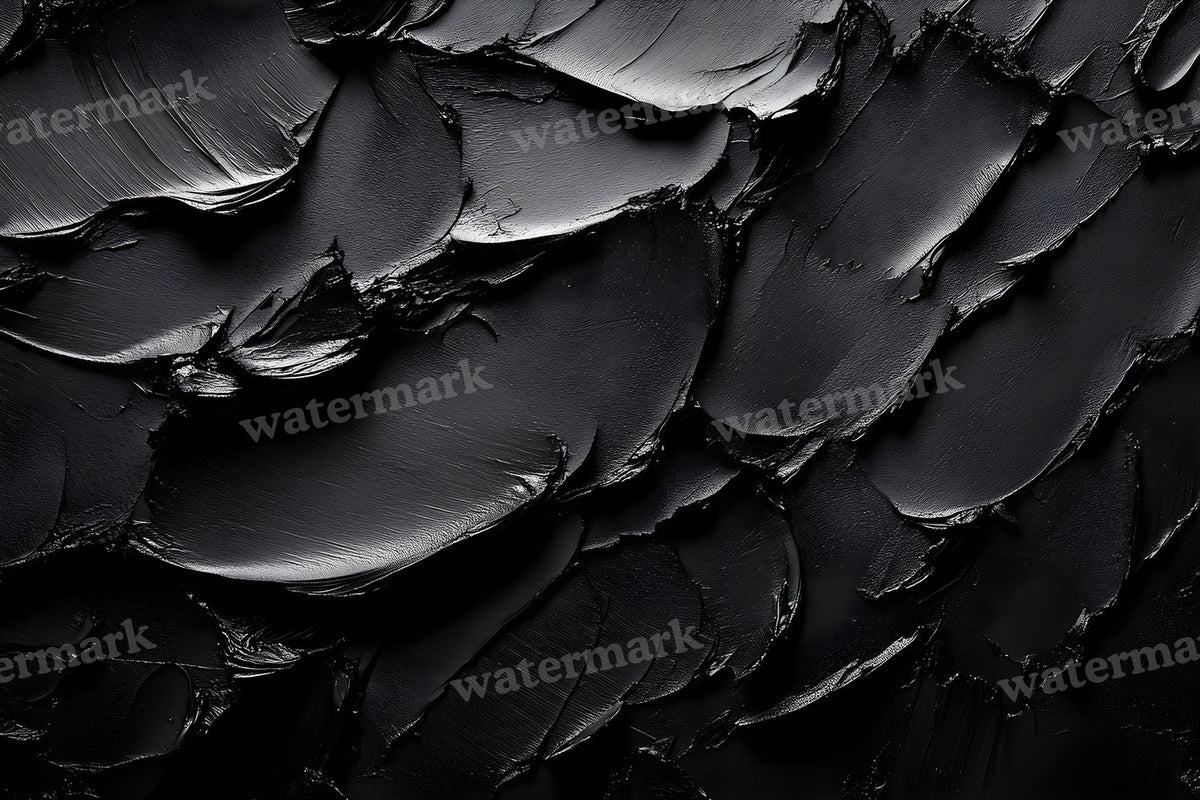 Black Texture Ethereal digital photo backdrop for photo editing, preview 4