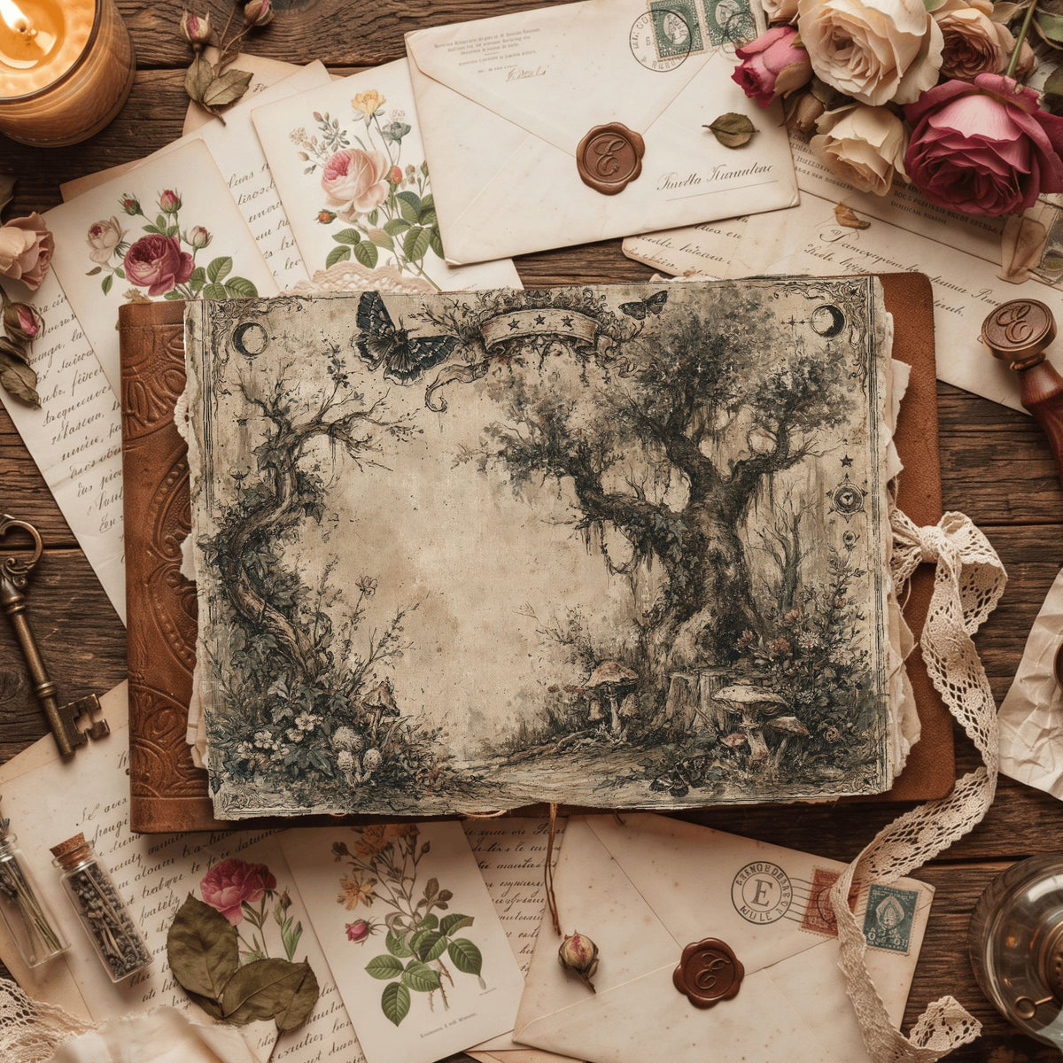 Magical Forest Parchment