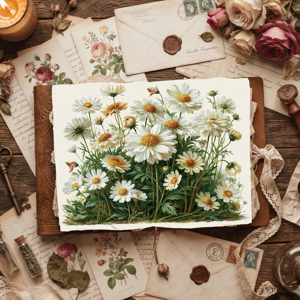 Meadow Daisy Botanical Cluster