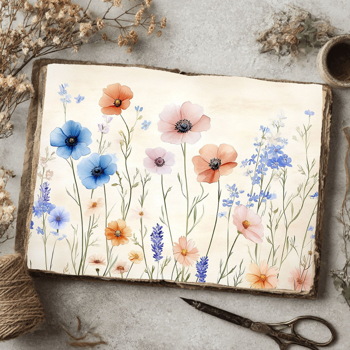 Pastel Wildflower Whispers Paper