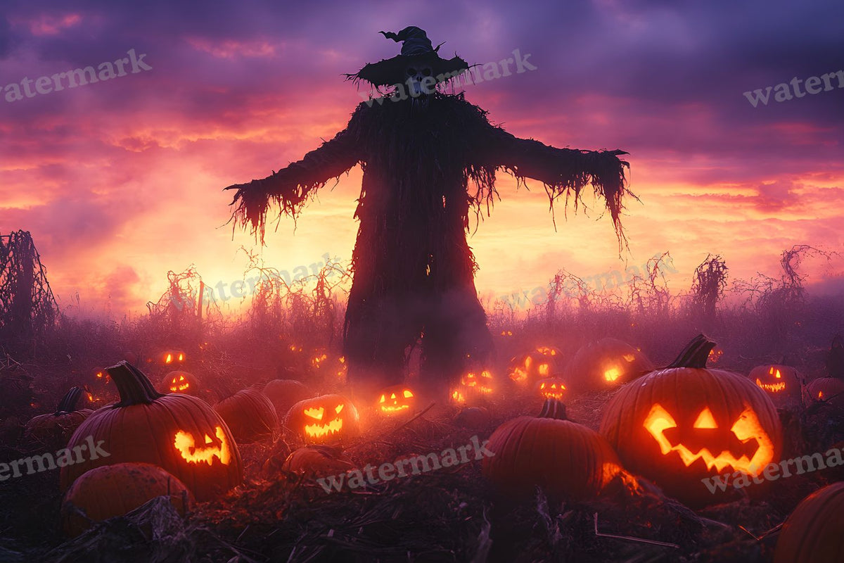 Pumpkin Field Curse Backdrop Images