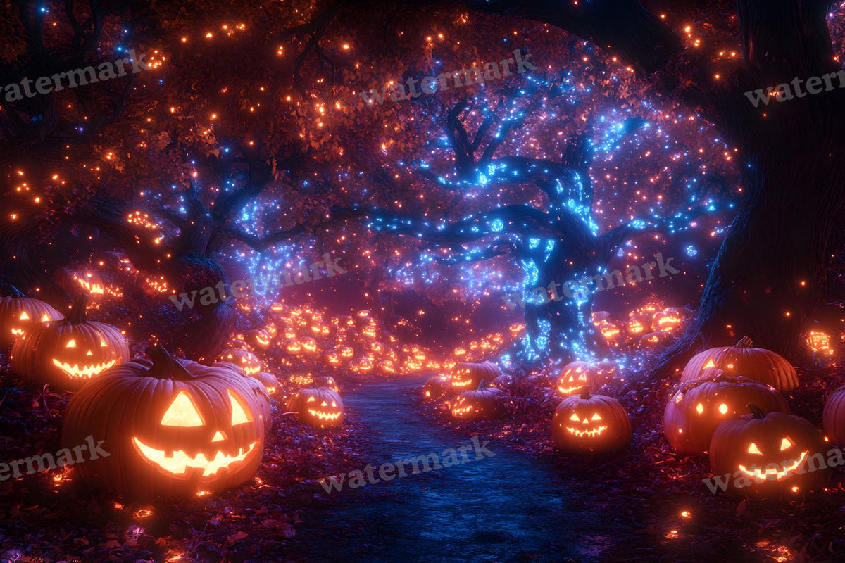 Pumpkin Grove Magic Backdrop Images