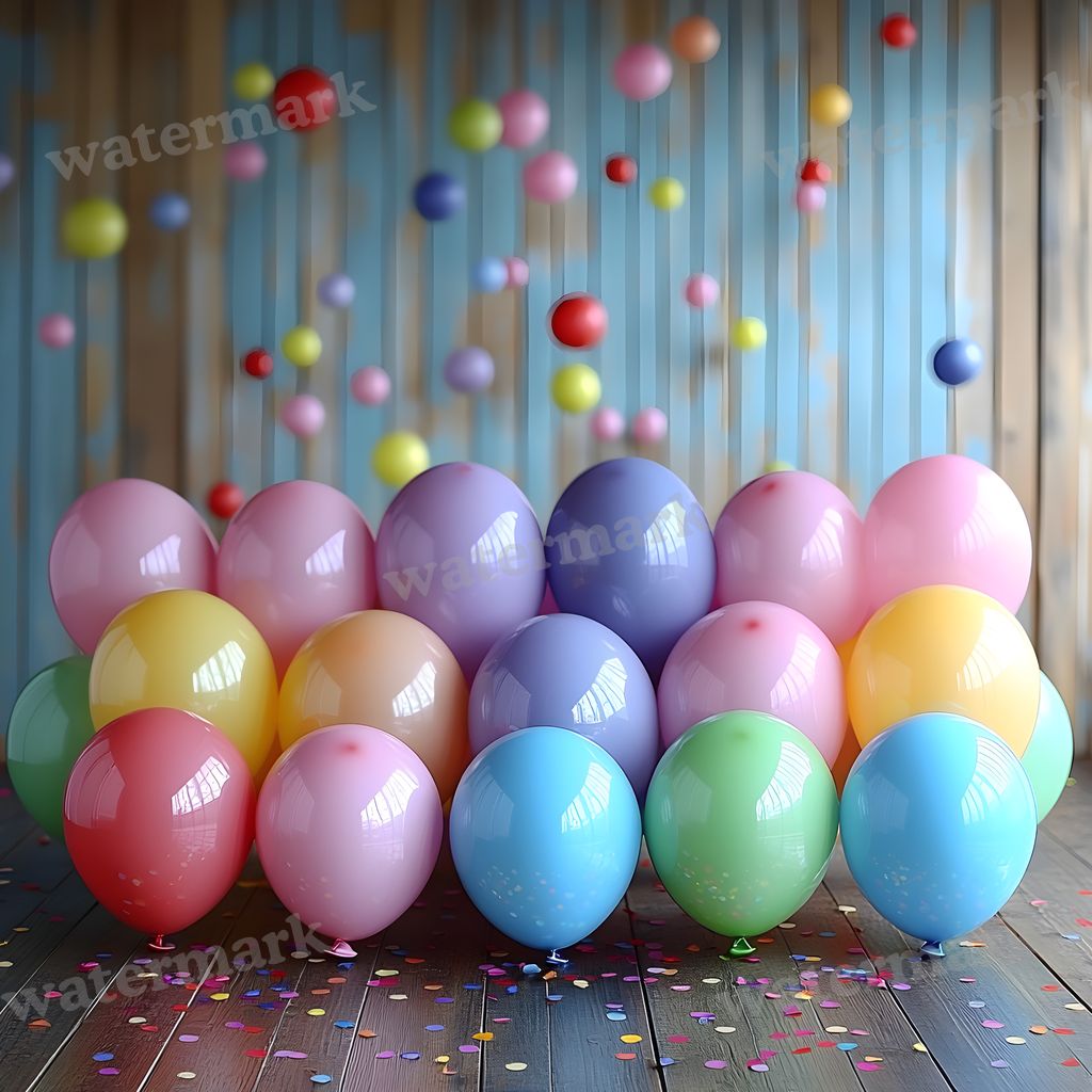 Rainbow Balloon Backdrop Images