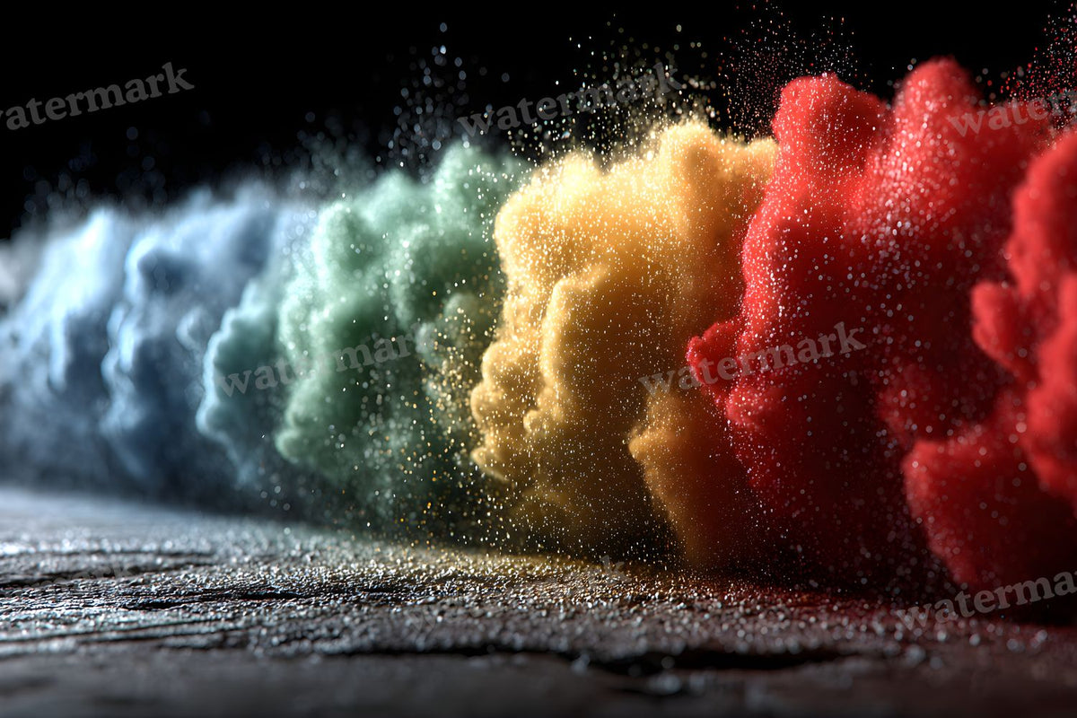 Rainbow Smoke Action Backdrop Images