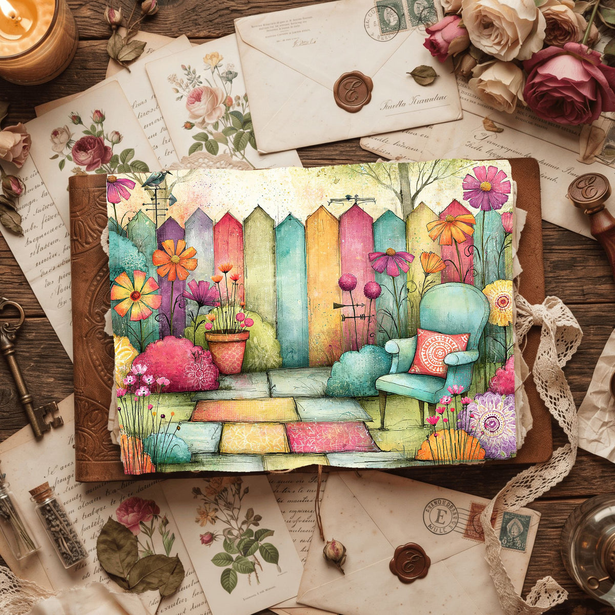 Romantic Garden Scene