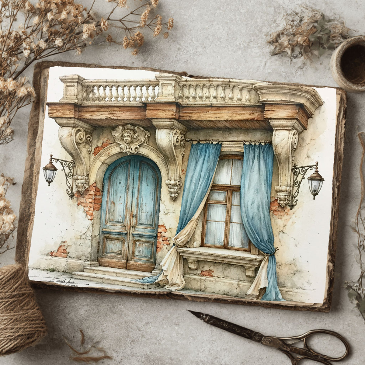 Saint Petersburg Window Watercolor