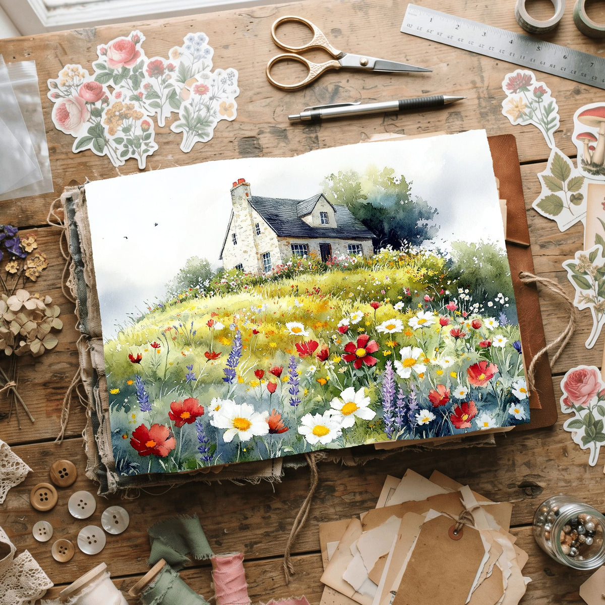 Secret Wildflower Cottage Writing Paper