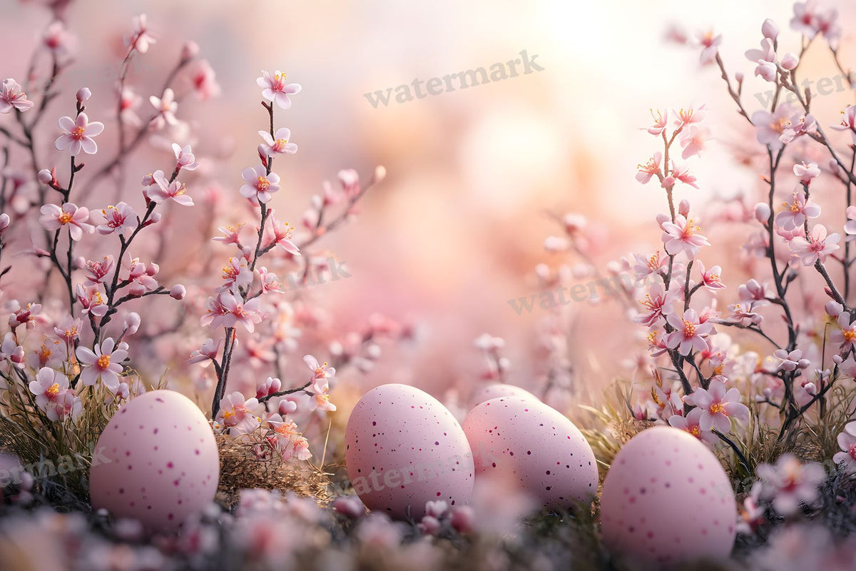 Spring Blossomeggscene Backdrop Images