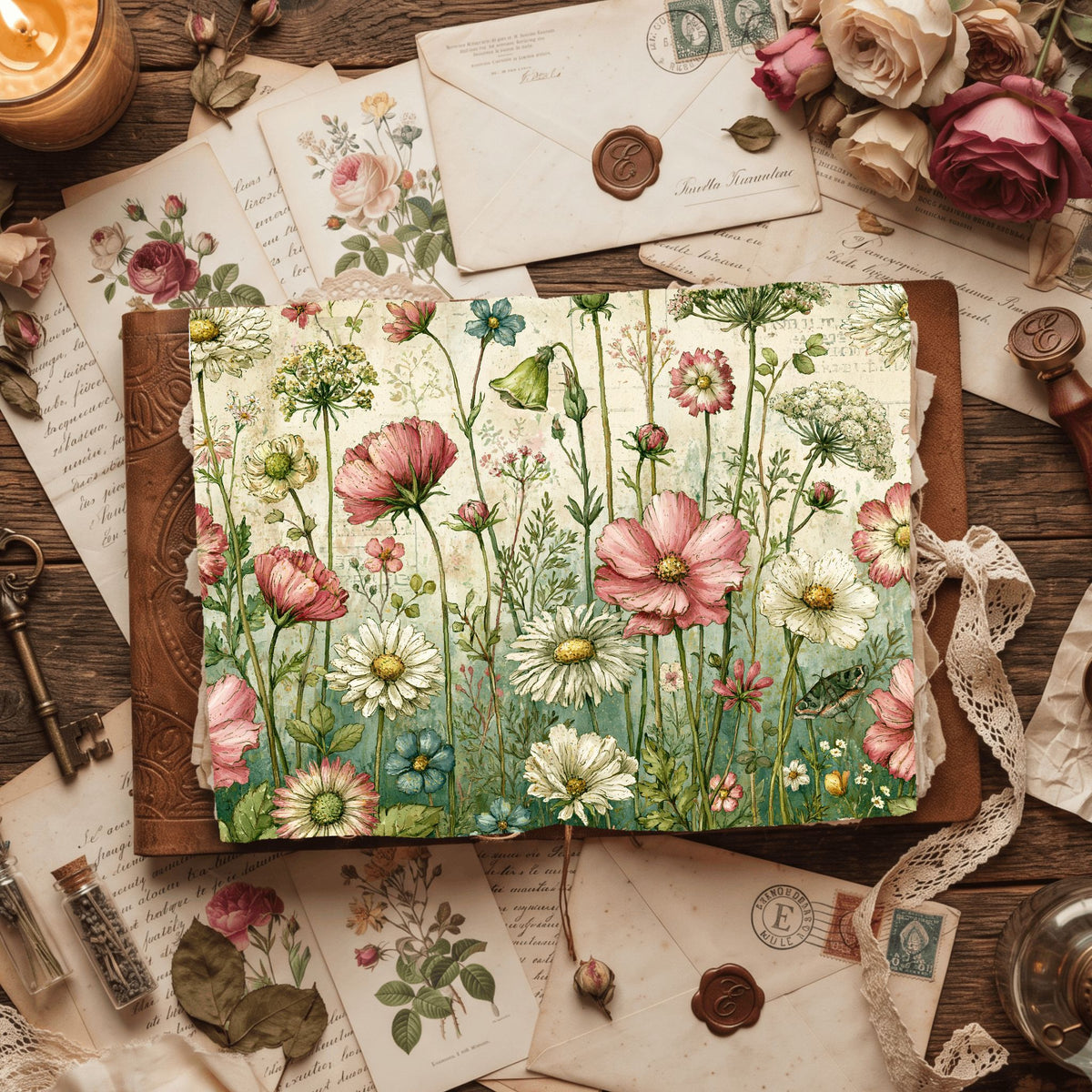 Spring Wildflower Seamless Pattern