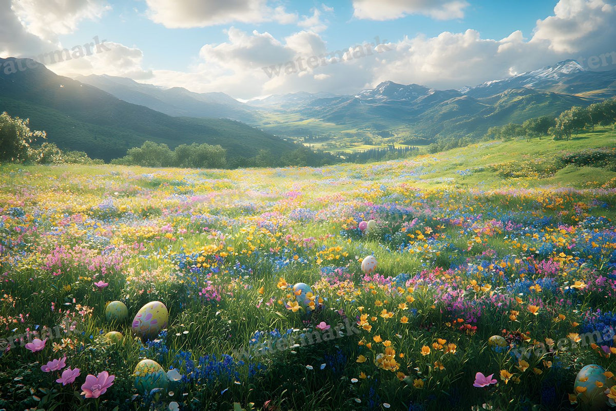Springtime Lush Meadow Backdrop Images