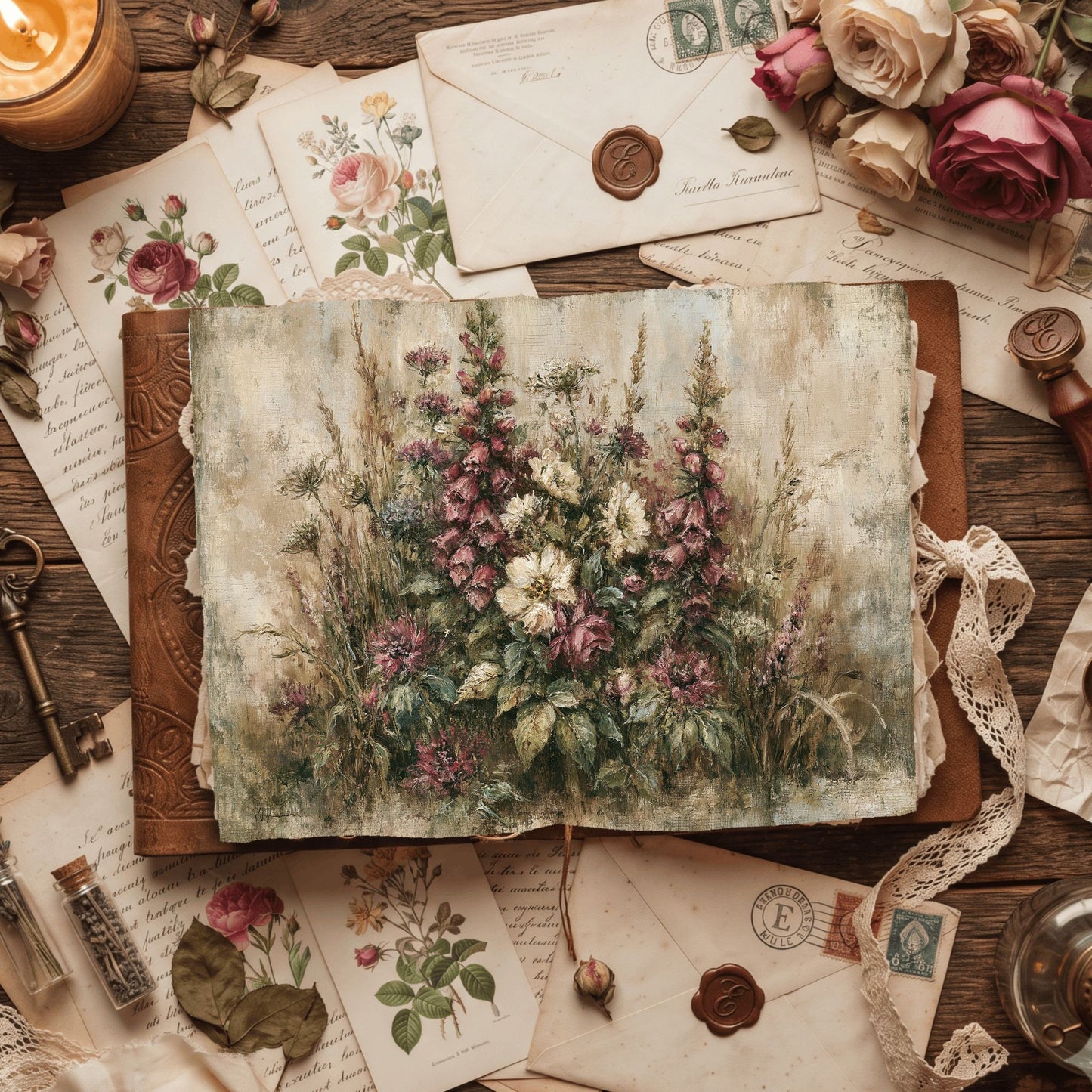 Wildflower Meadow Printable Paper