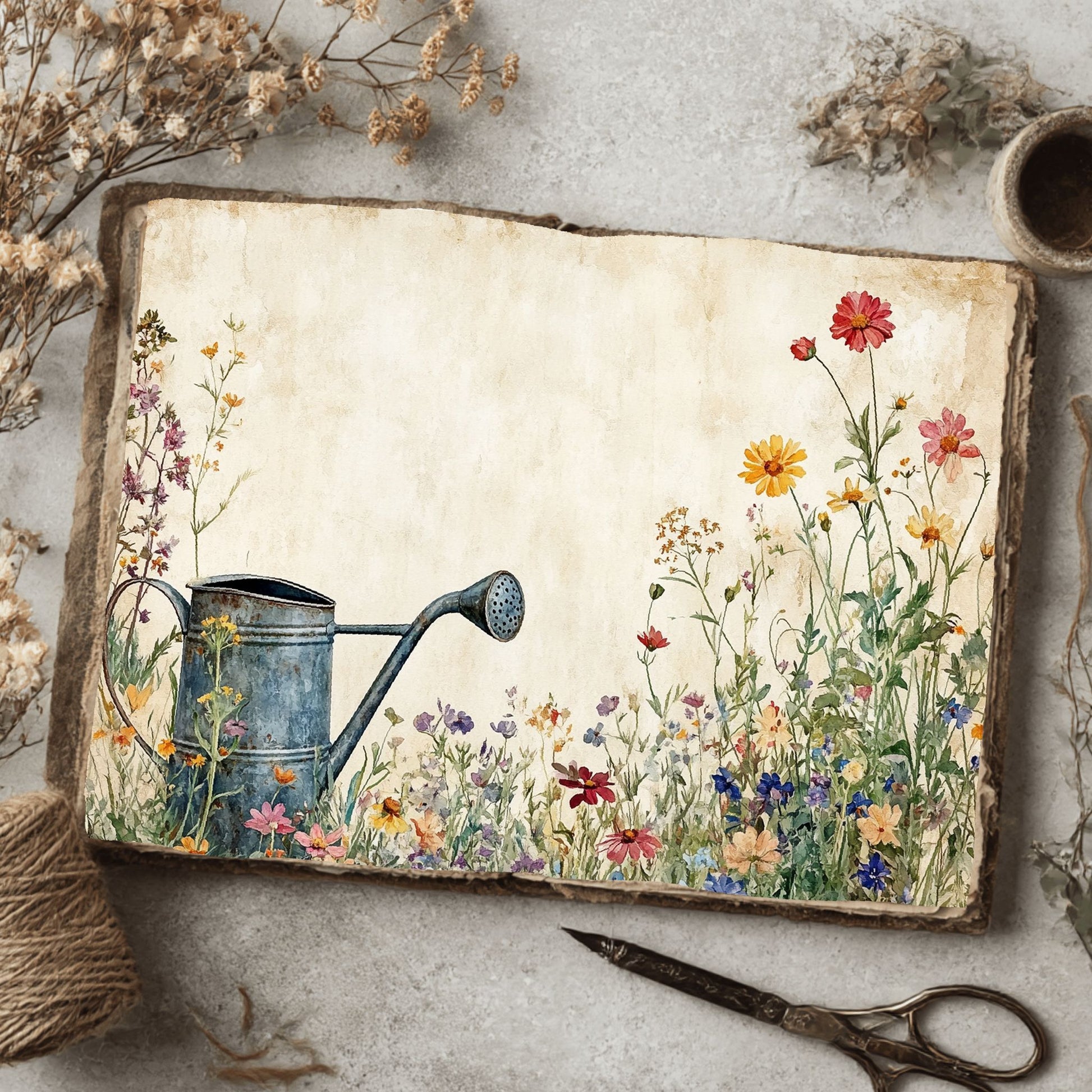 Wildflower Watering Can Paper