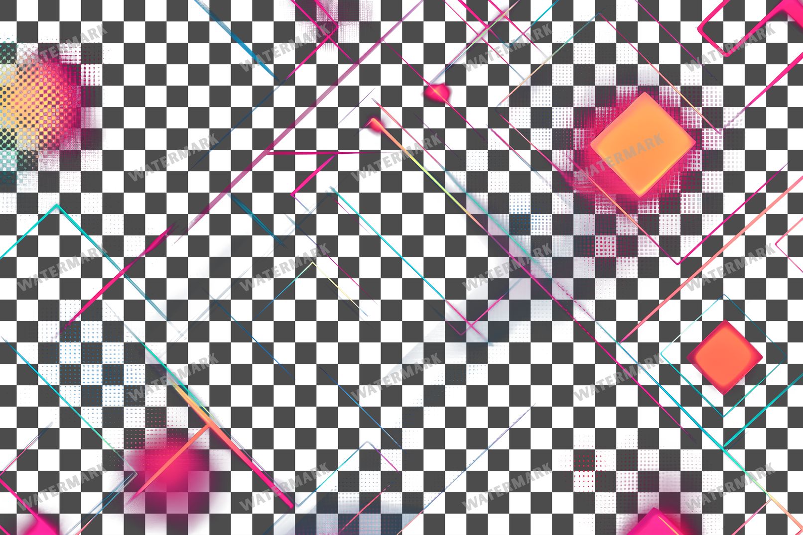 Abstract Geometric Patterns Transparent Overlay Pngs