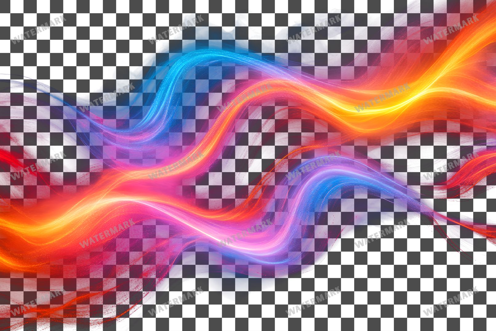 Abstract Light Streaks Dynamic Motion Transparent Overlay Pngs