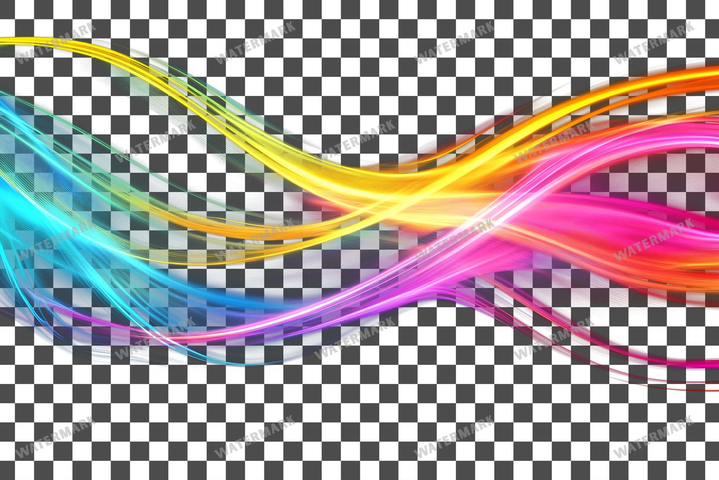 Abstract Light Streaks Transparent Overlay Pngs