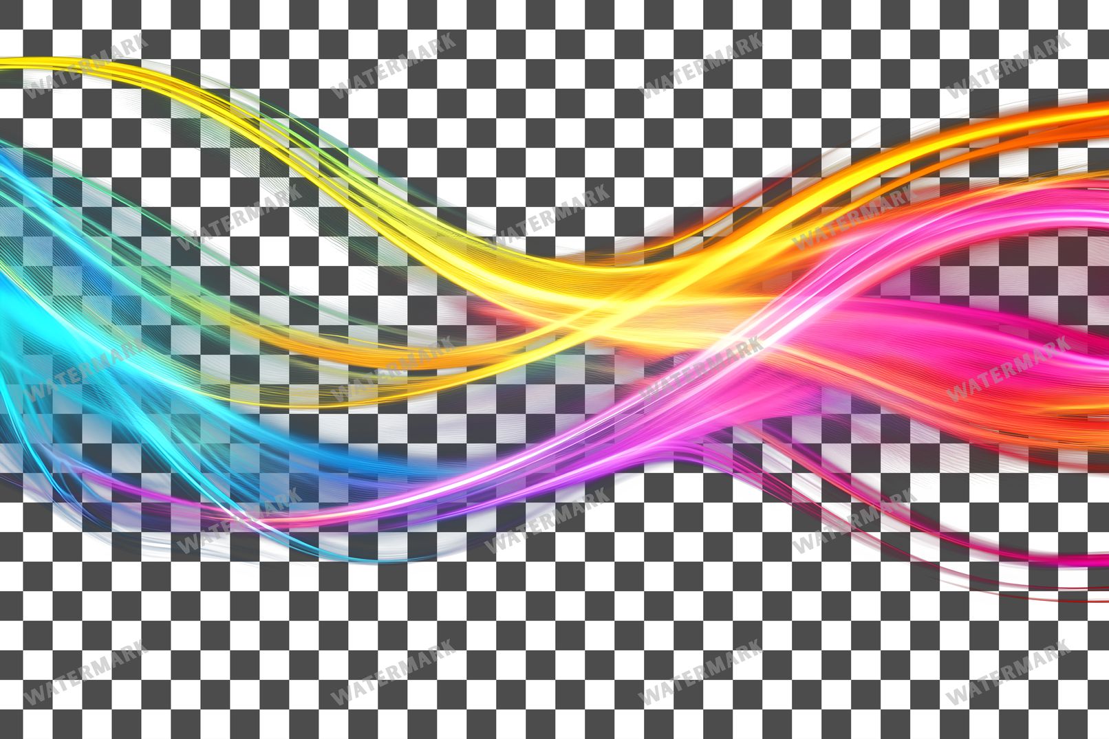 Abstract Light Streaks Transparent Overlay Pngs