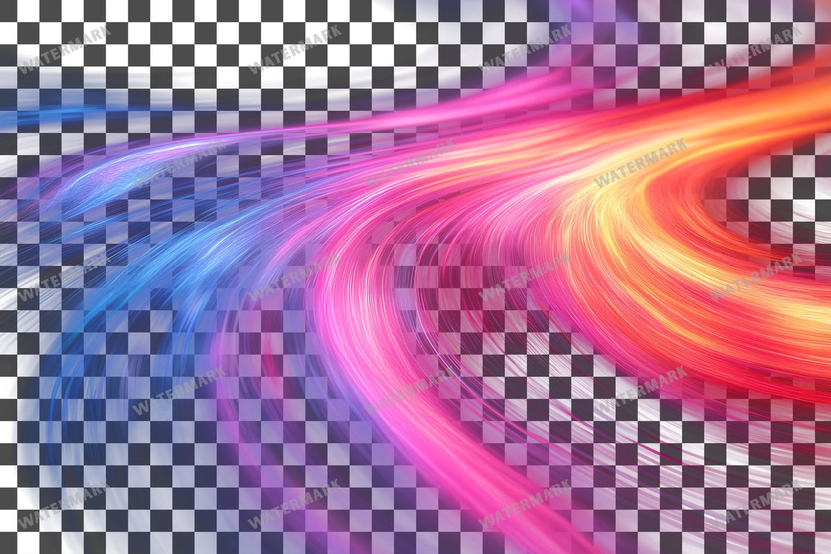 Abstract Pink Light Streaks Dynamic Transparent Overlay Pngs