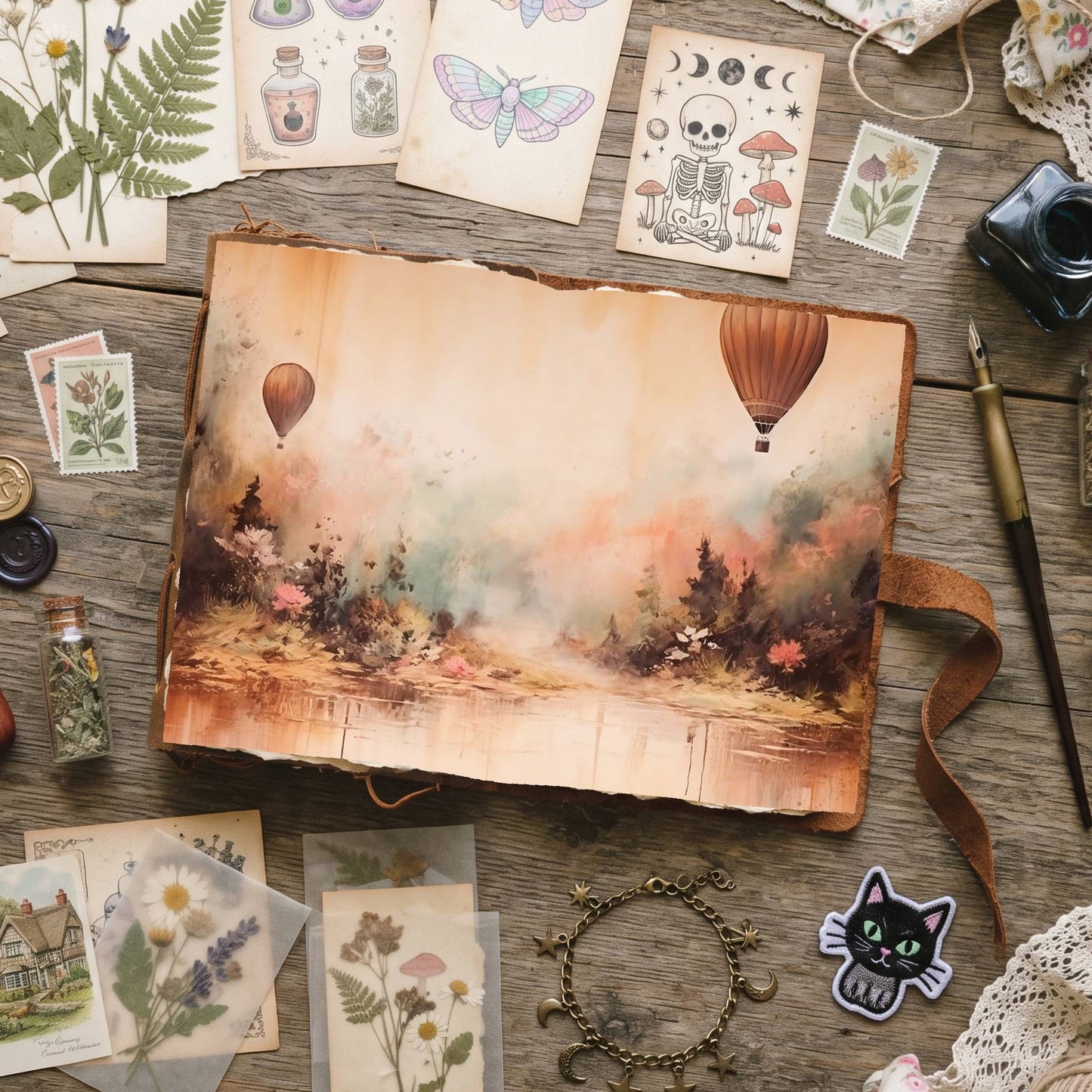Air Balloons Digital Papers