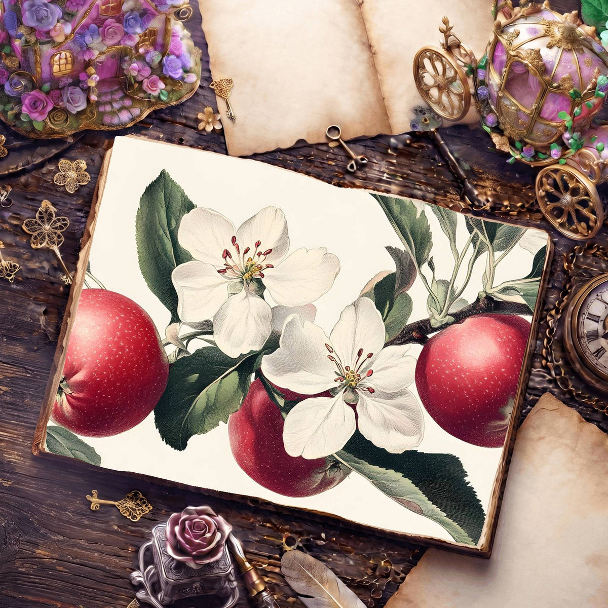 Apple Blossoms Digital Papers
