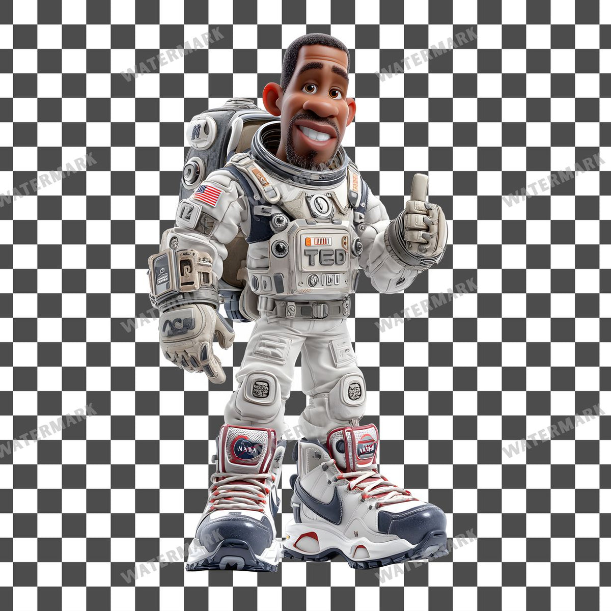 Astronaut Character Clipart Pngs