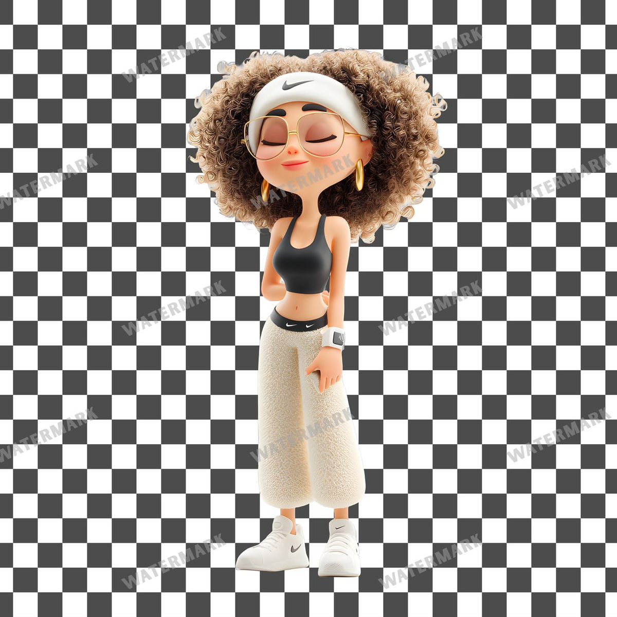 Athlete Character Clipart Pngs