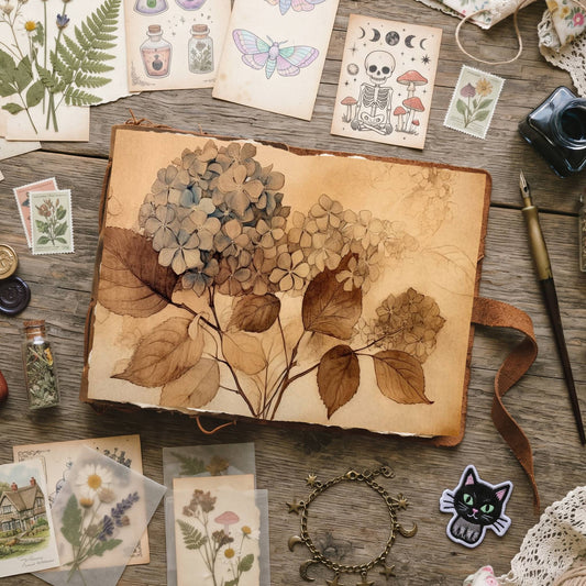 Autumn Hydrangea Digital Papers