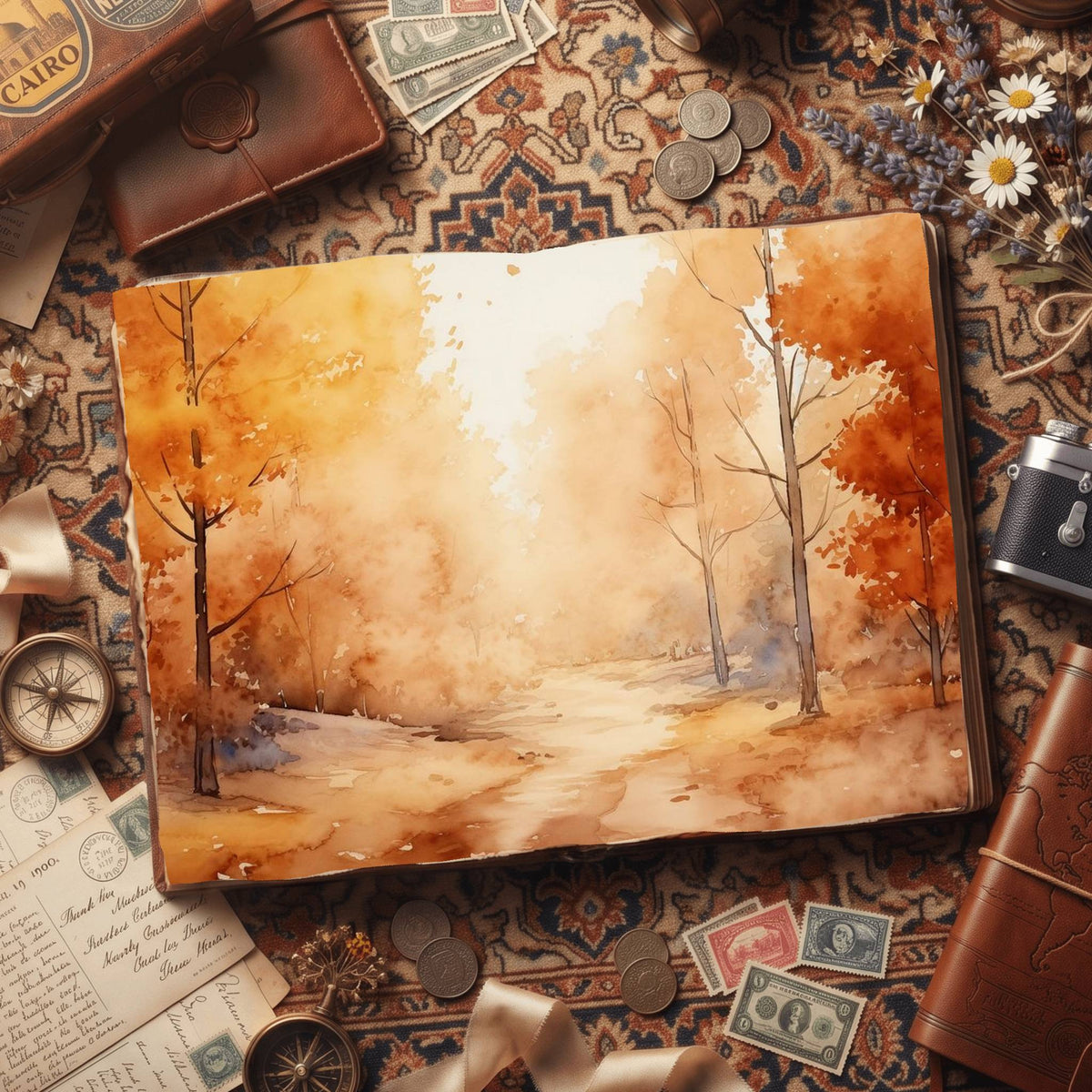 Autumn Landscapes Digital Papers