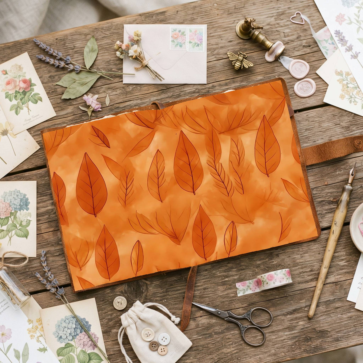 Autumns Leaves Digital Papers