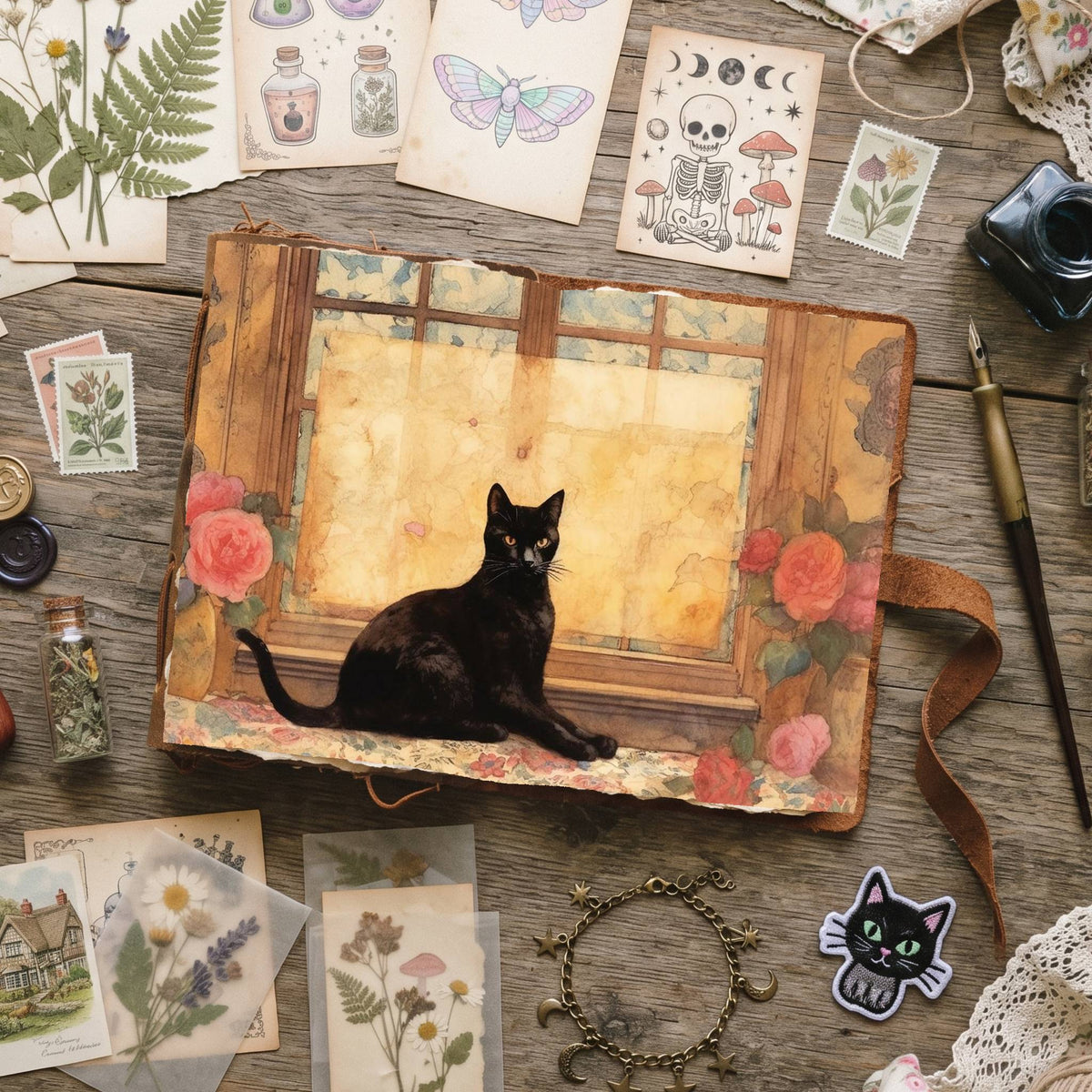 Black Cats Digital Papers