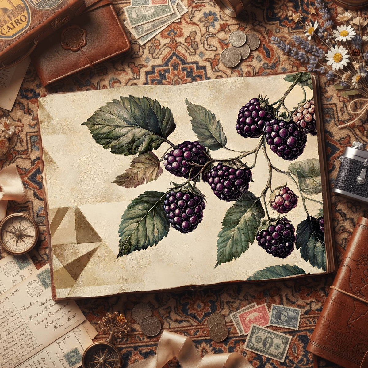 Blackberries Digital Papers