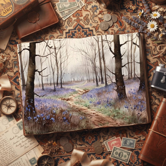 Bluebell Forest Digital Papers