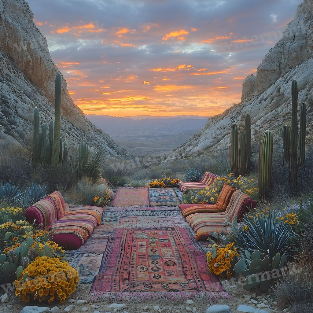 Bohemian Desert Backdrop Images
