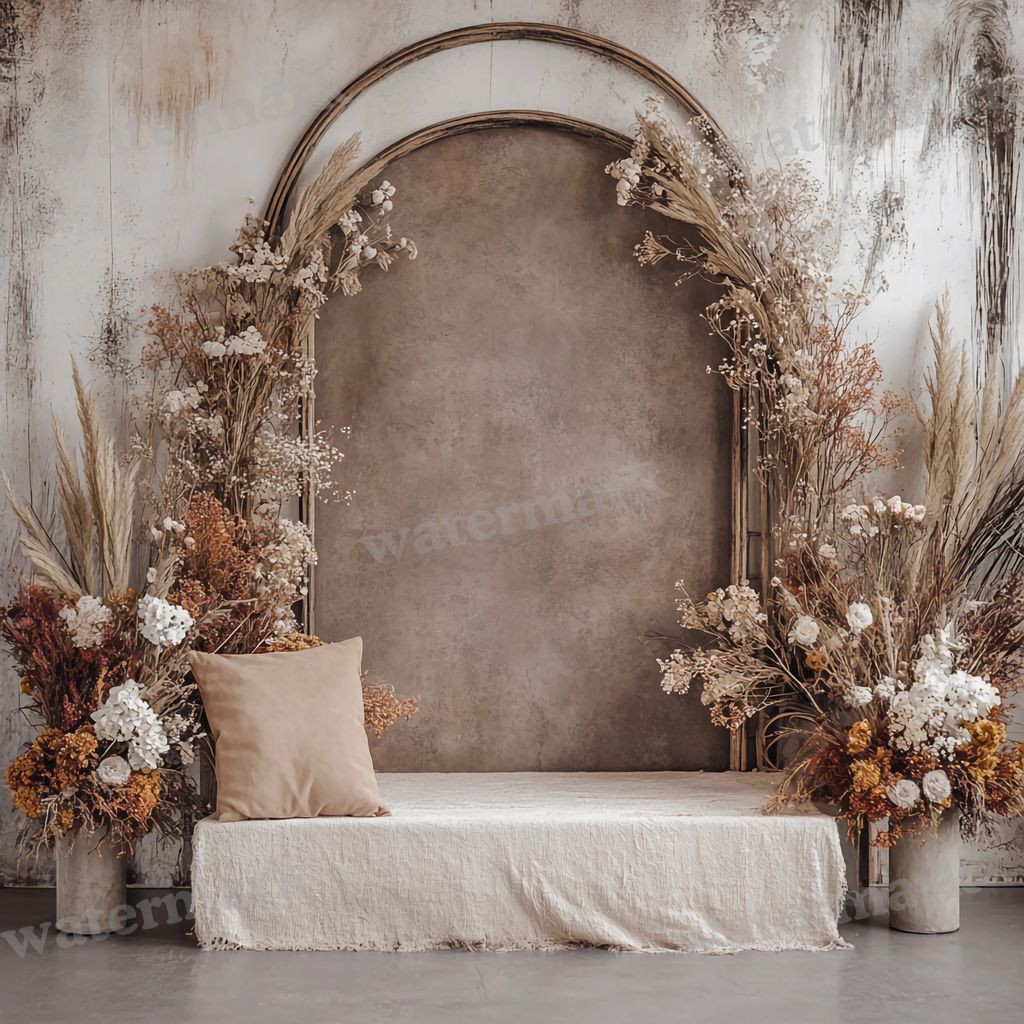 Boho Arches Backdrop Images