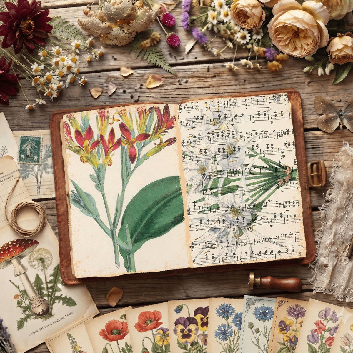 Botanical Illustrations Digital Papers