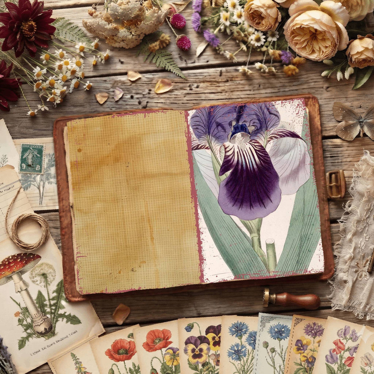 Botanical Illustrations Digital Papers